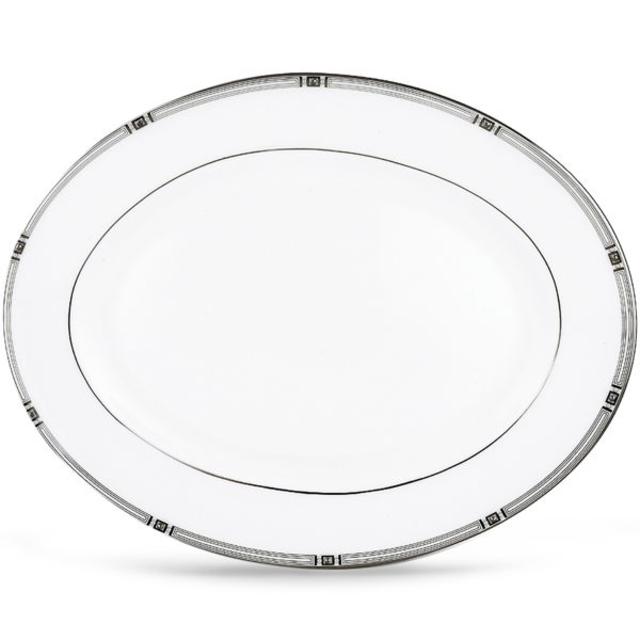 Westerly Platinum 13" Oval Platter by Lenox