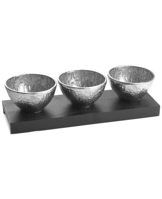 Michael Aram Block Triple Condiment Set
