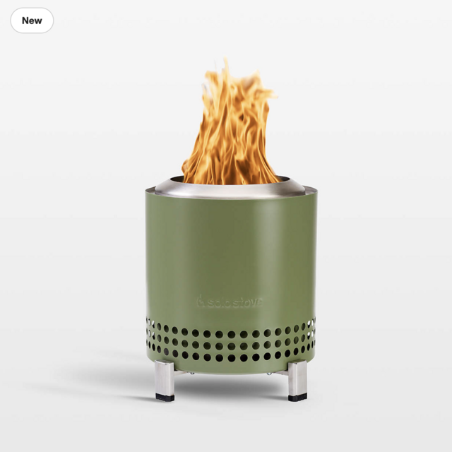 Crate and Barrel Solo Stove Olive Mesa XL Wood Burning Fire Pit