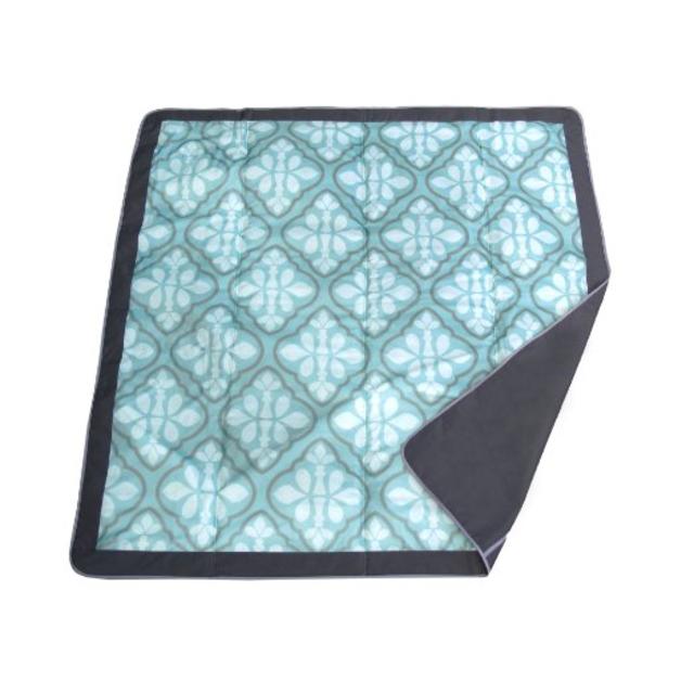 JJ Cole 5X5 Outdoor Mat Blue Iris