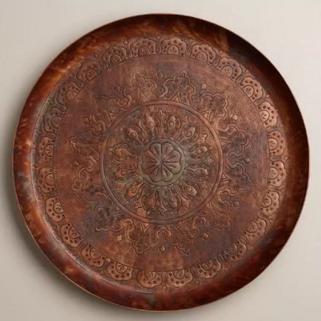 Round Copper Tray