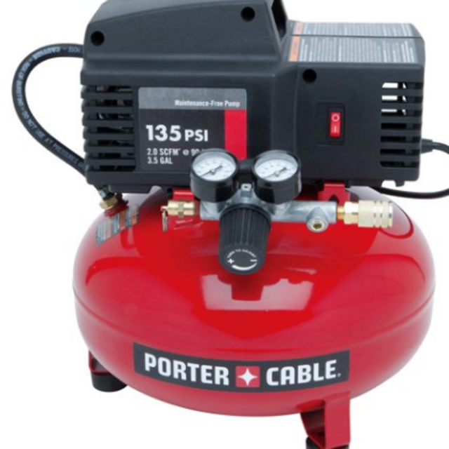 PORTER-CABLE PCFP02003 3.5-Gallon 135 PSI Pancake Compressor