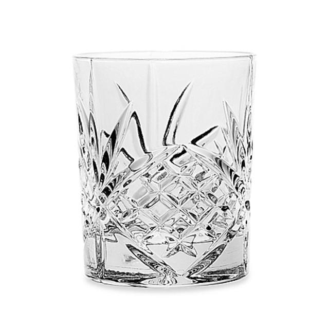 Godinger Dublin 8 oz. Crystal Double Old Fashioned Glasses (Set of 4)