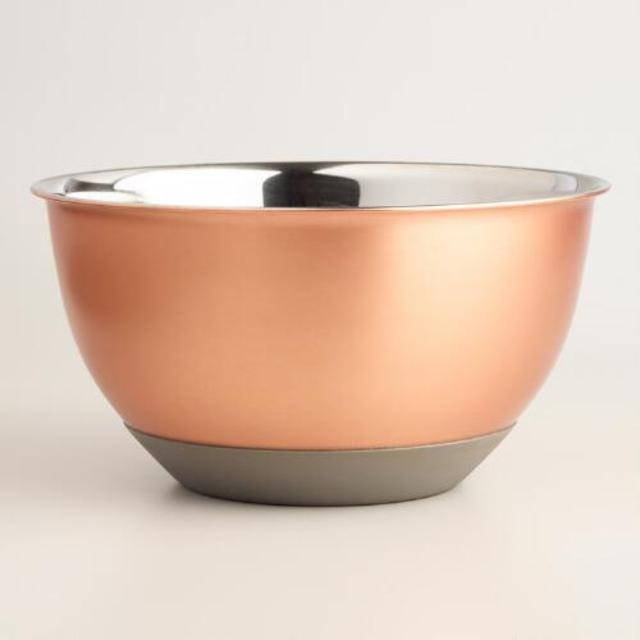 6 Quart Copper Nonskid Mixing Bowl