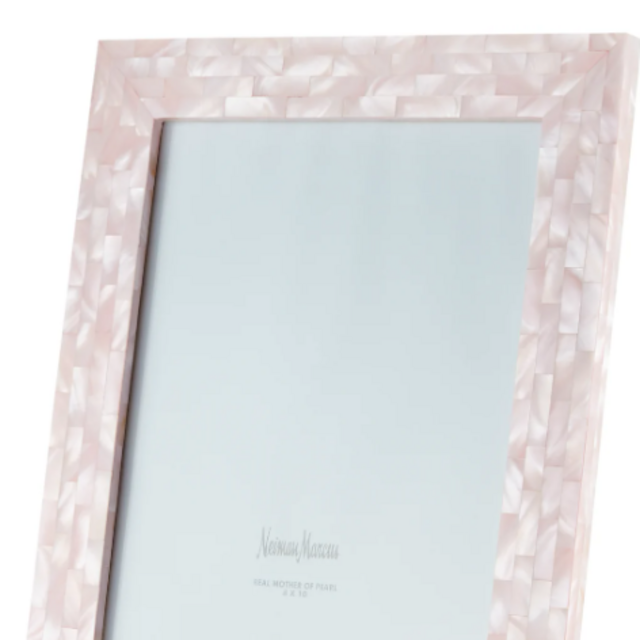 Mother-of-Pearl Picture Frame, Pink, 8" x 10"