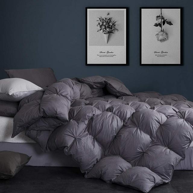 Goose Down Comforter Queen Size Duvet Insert 1200 Thread Count