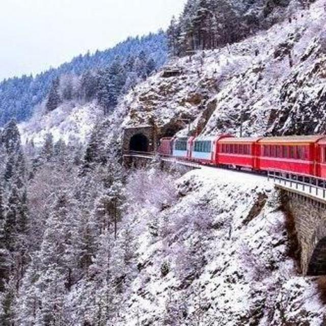 Honeymoon Train Ride: Glacier Express from Zermatt to St Moritz Switzerland