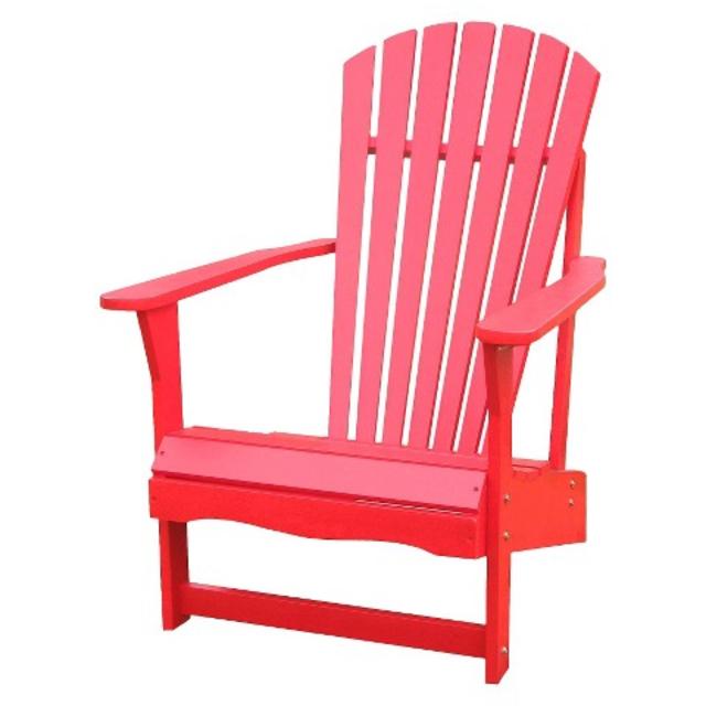 Outdoor Wood Adirondack Chair- yellow