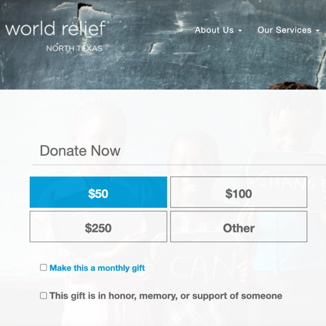 Give | World Relief North Texas