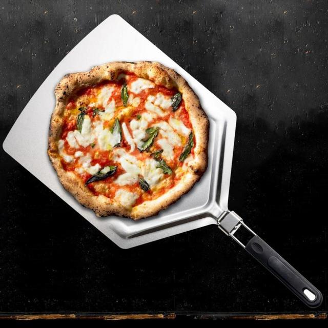 Metal Pizza Paddle with Fold Handle