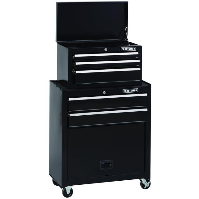 Craftsman 5-Drawer Standard Duty Ball-Bearing Tool Center - Black