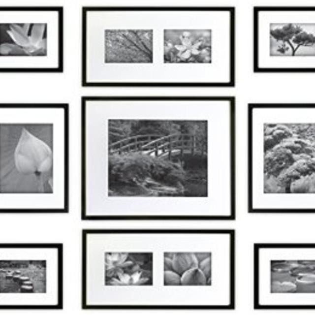 Gallery Perfect Hang Your Own Gallery 9-Piece Frame Set, Black