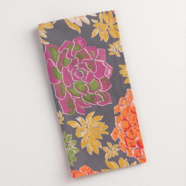 Succulent Napkins, Set of 4