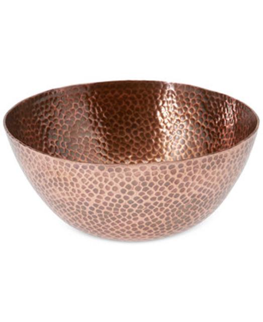 Hammered Copper Large Bowl