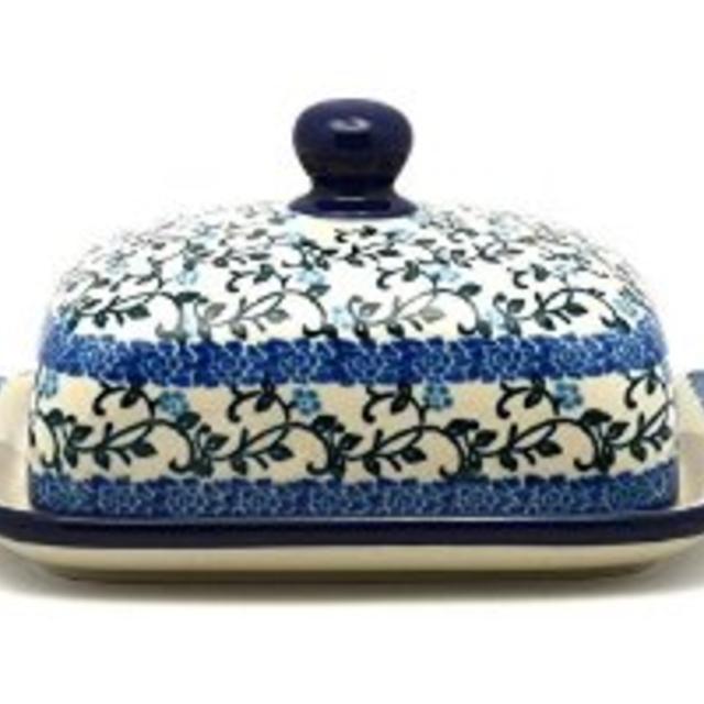 Polish Pottery Butter Dish - Terrace Vines