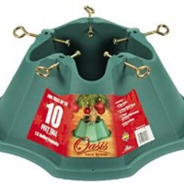 Jack-Post Oasis Christmas Tree Stand, for Trees Up to 10-Feet, 1.5-Gallon Water Capacity