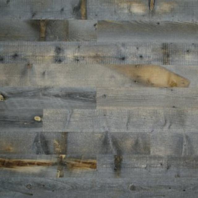 Stikwood Reclaimed Weathered Wood, Silver Gray/Brown, 20 Square Feet