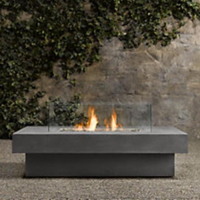 Laguna Concrete Natural Gas Fire Table - Rectangle