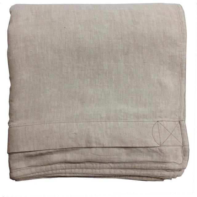 King Sized Linen Duvet Cover in Oatmeal