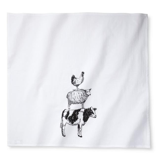 Threshold™™ Farm Animal Flour Sack Kitchen Towel