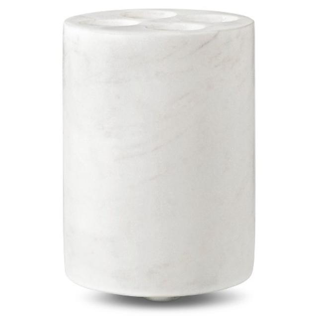 Marble Toothbrush Holder - White