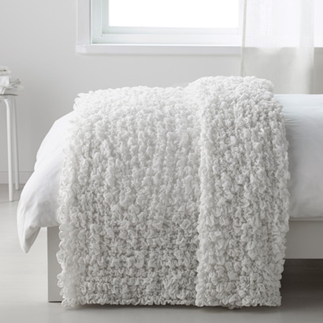 Ofelia Throw Blanket - White - 51x67