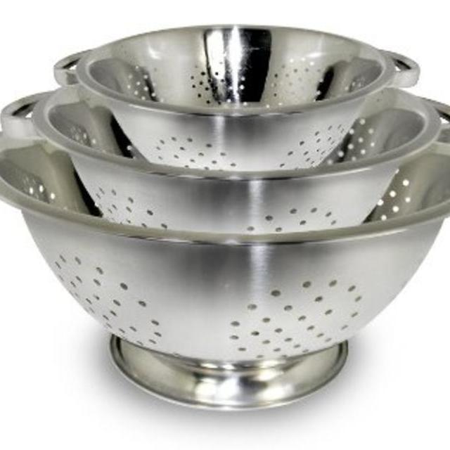 ExcelSteel Stainless Steel Colanders, Set of 3
