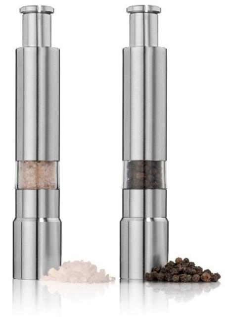 Stainless Steel Salt and Pepper Grinder Set