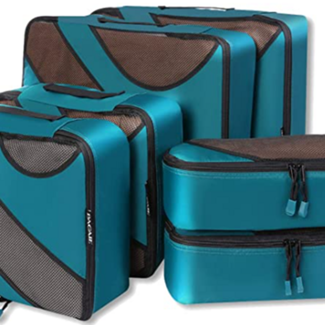 Travel Luggage Packing Organizers - Teal