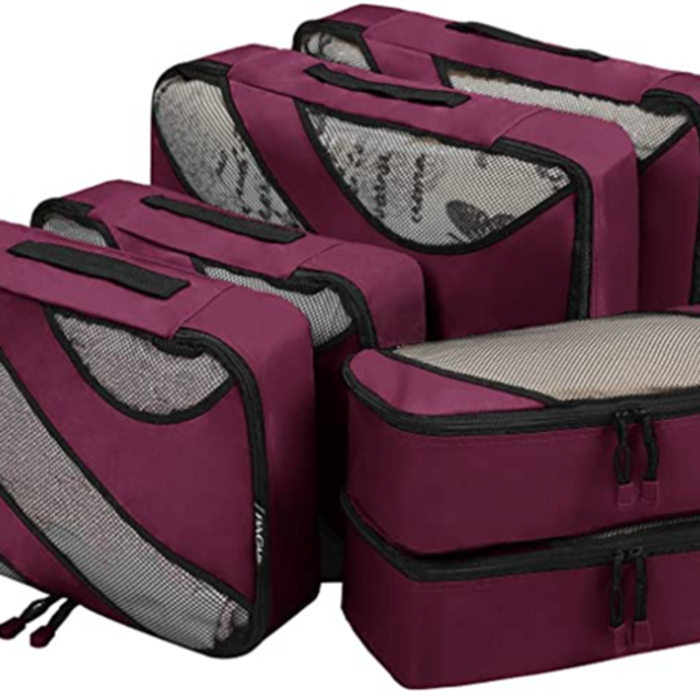 Travel Luggage Packing Organizers - Burgundy