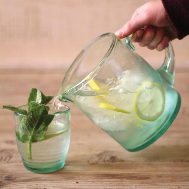 Fresh Recycled Glass Pitcher