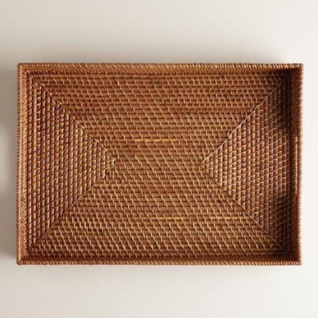 Rattan Tray, Honey