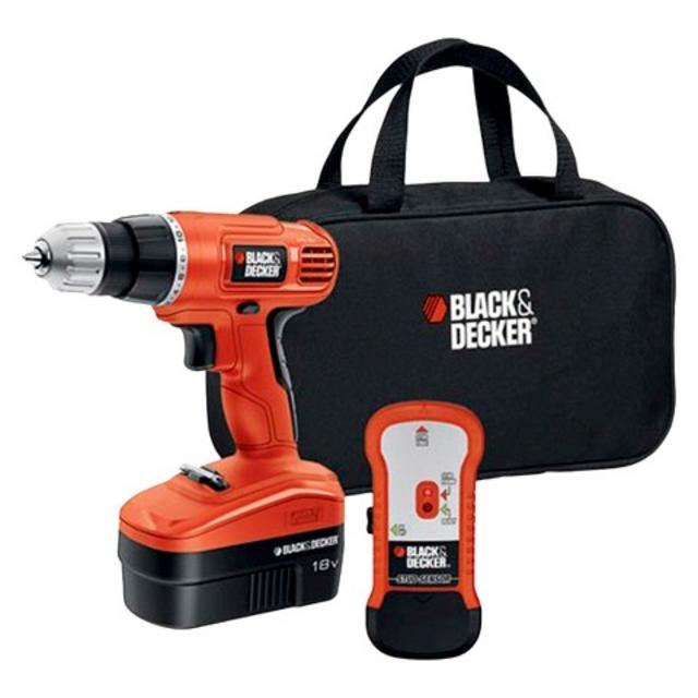 Black & Decker 18V Drill with Stud Finder product details page