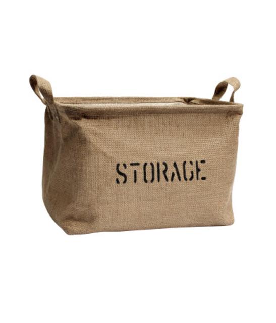 Jute Storage Basket                    $12.99