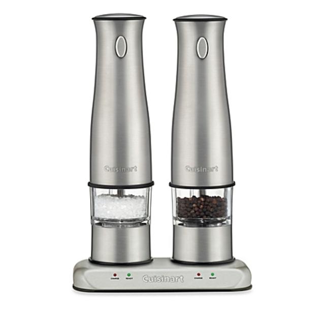 Cuisinart® Rechargeable Electric Salt and Pepper Mill Set