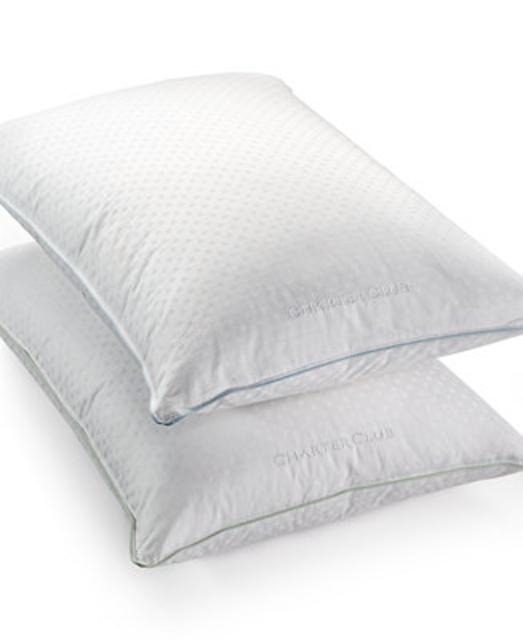 Vail 50% European Feather & 50% European Down Soft Density Standard/Queen Pillow, Hypoallergenic UltraClean Down, Only at Macy's