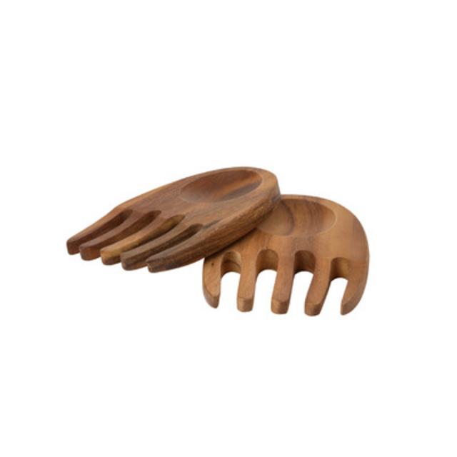 Tuscany Hands Acacia Wood Salad Plate                        by                              T&G Woodware Ltd