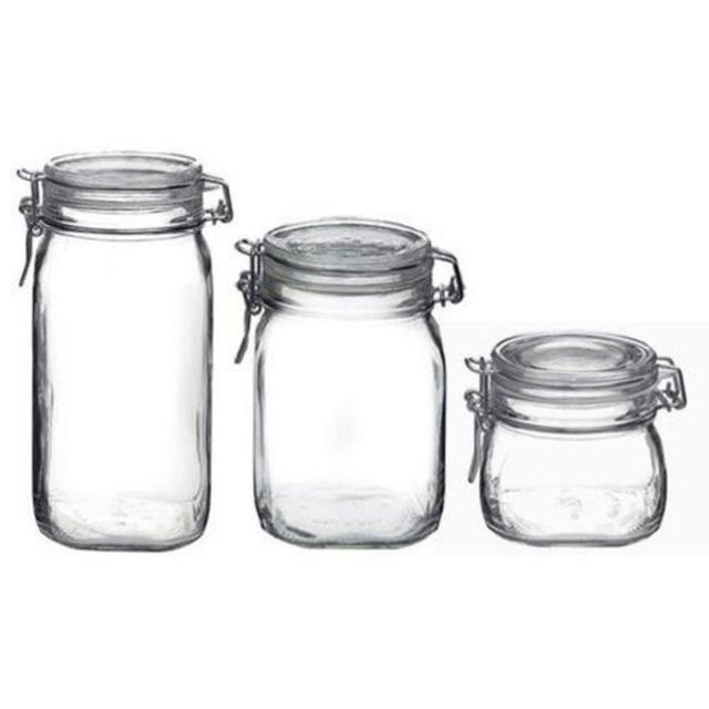 Fido 3-Piece Canister Set                        by                              Bormioli Rocco