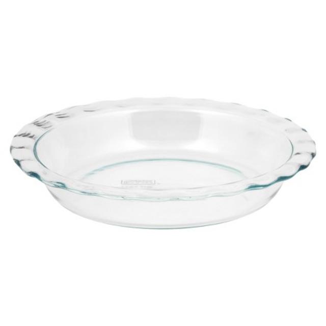 Product description page - Pyrex Grip Rite 9.5" Glass Pie Pan - Clear
