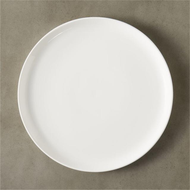contact white round platter