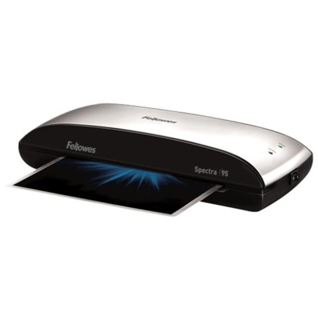 Fellowes® Spectra 95 Laminator With Starter Kit, 9 1/2" Entry Width, 3"H x 14 1/2"W x 7"D, Silver/Black 						        														 					Item # 																																	422719