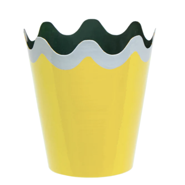 SCALLOP PLANTER, YELLOW, SMALL