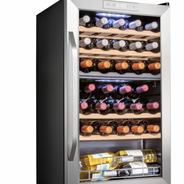 19.4'' 33 Bottle Dual Zone Freestanding Wine Refrigerator