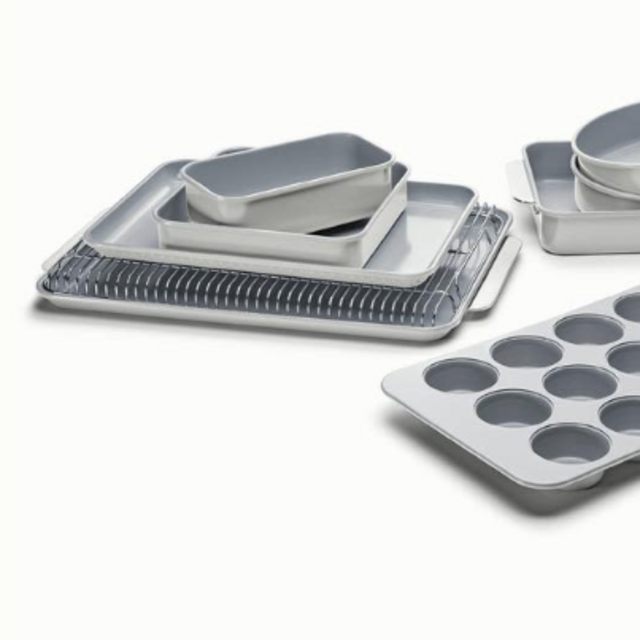 11 Piece Bakeware Set, Non-Stick & Non-Toxic Ceramic-Coating