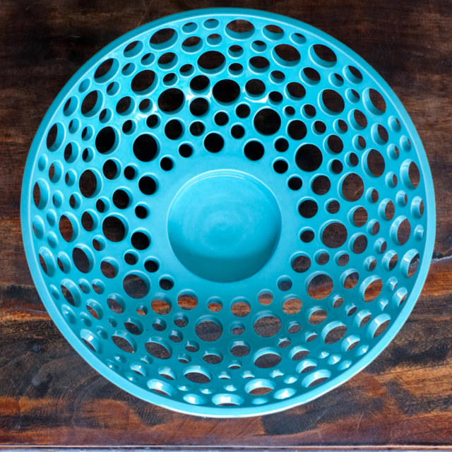 Medium Lo Lacey Bowl (Color: Denim)