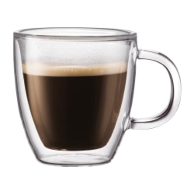 BISTRO 2 pcs mug, double wall, 0.3 l, 10 oz Transparent