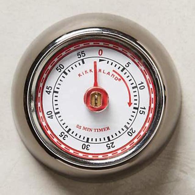 Magnetic Kitchen Timer - Silver
