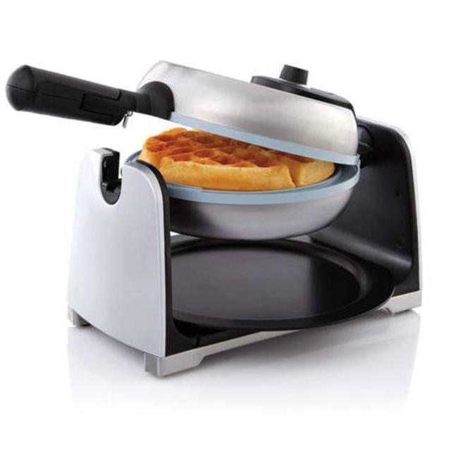 Oster DuraCeramic Flip Belgian Waffle Maker - Silver (1.5 Inch)