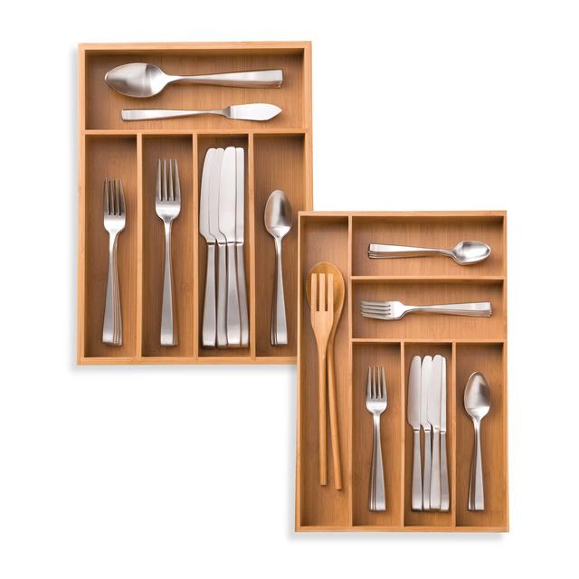 Bamboo Cutlery Tray - Large