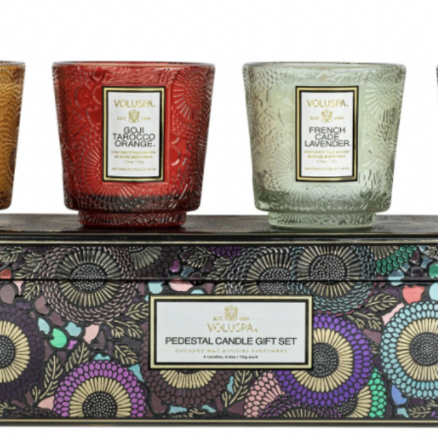 Japonica Best-Sellers - 4 Pedestal Candle Gift Set